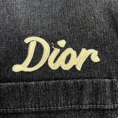 Dior Logo Velvet Denim Shirt