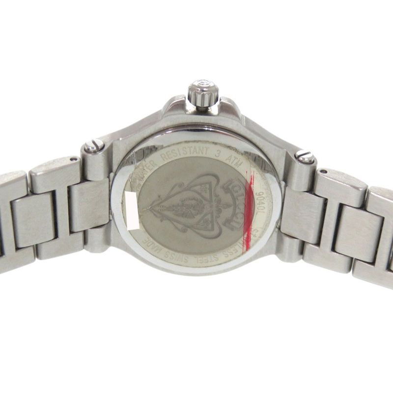 Gucci Black Dial SS Silver Quartz Watch