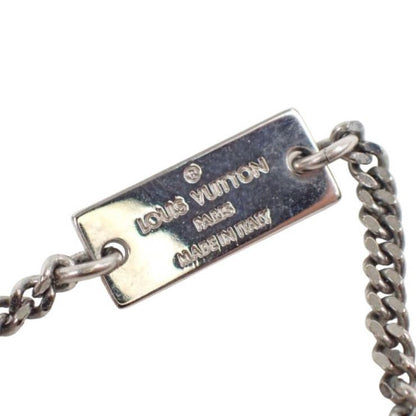 Louis Vuitton Pendant Necklace Vvv Silver Metal Triple V