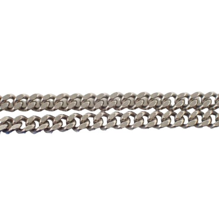 Louis Vuitton Pendant Necklace Vvv Silver Metal Triple V