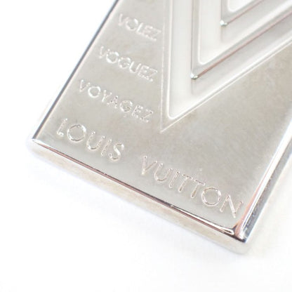 Louis Vuitton Pendant Necklace Vvv Silver Metal Triple V