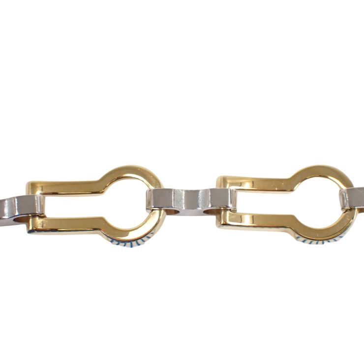 Louis Vuitton Choker Chain Necklace Gold Silver Metal