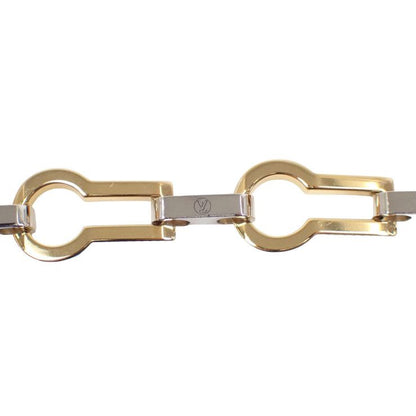 Louis Vuitton Choker Chain Necklace Gold Silver Metal