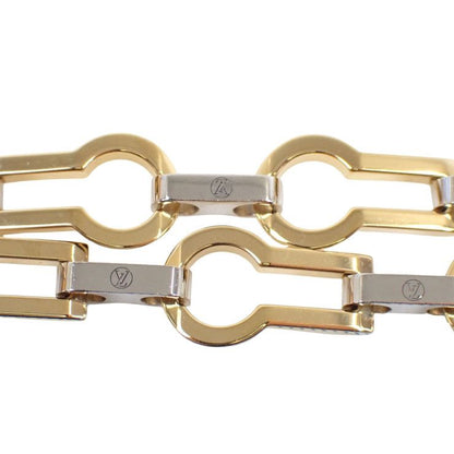 Louis Vuitton Choker Chain Necklace Gold Silver Metal