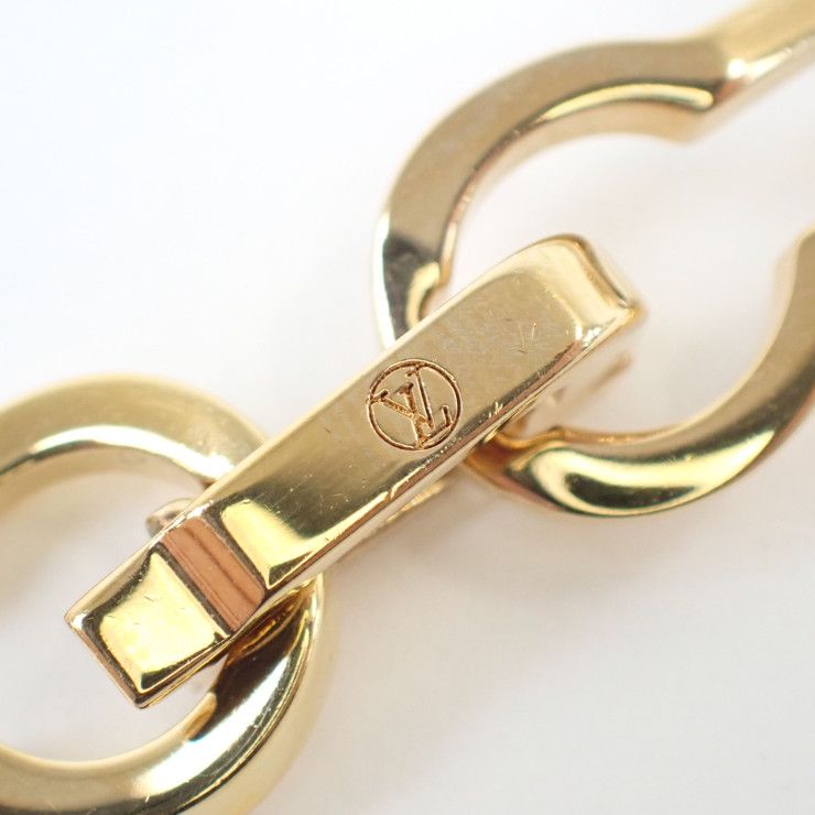 Louis Vuitton Choker Chain Necklace Gold Silver Metal