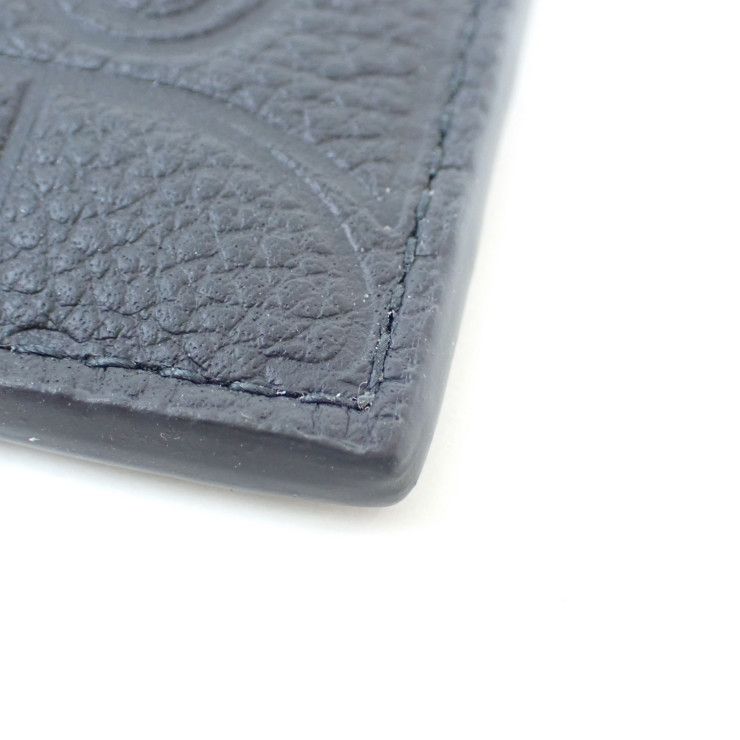 Dior Card Case Gravity Card Holder Black Calfskin