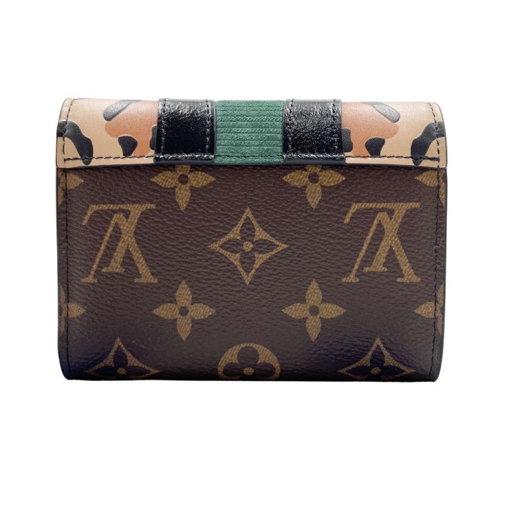Louis Vuitton Trifold Wallet Portefeuille Victorine Brown Leather