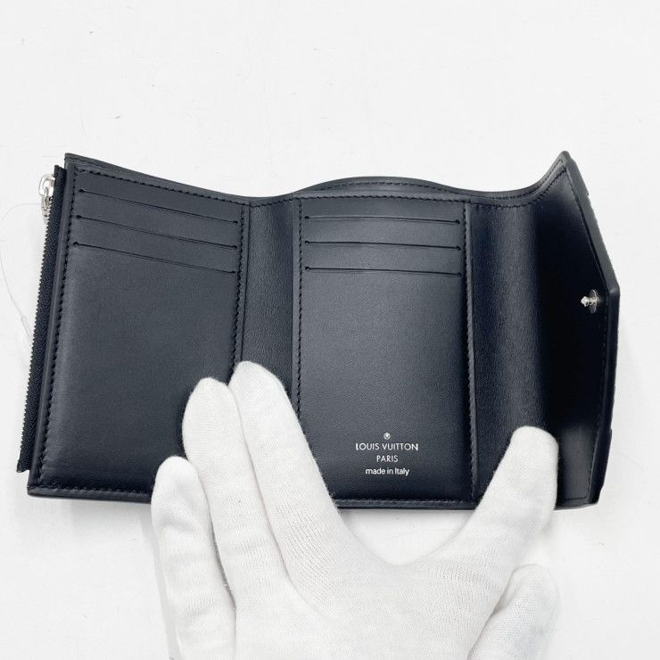 Louis Vuitton Trifold Wallet Portefeuille Victorine Brown Leather