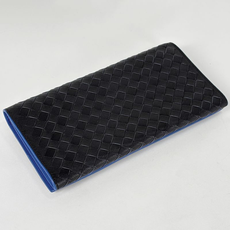 Bottega Veneta Intrecciato Bifold Wallet Billfold Coin Purse Nappa Long