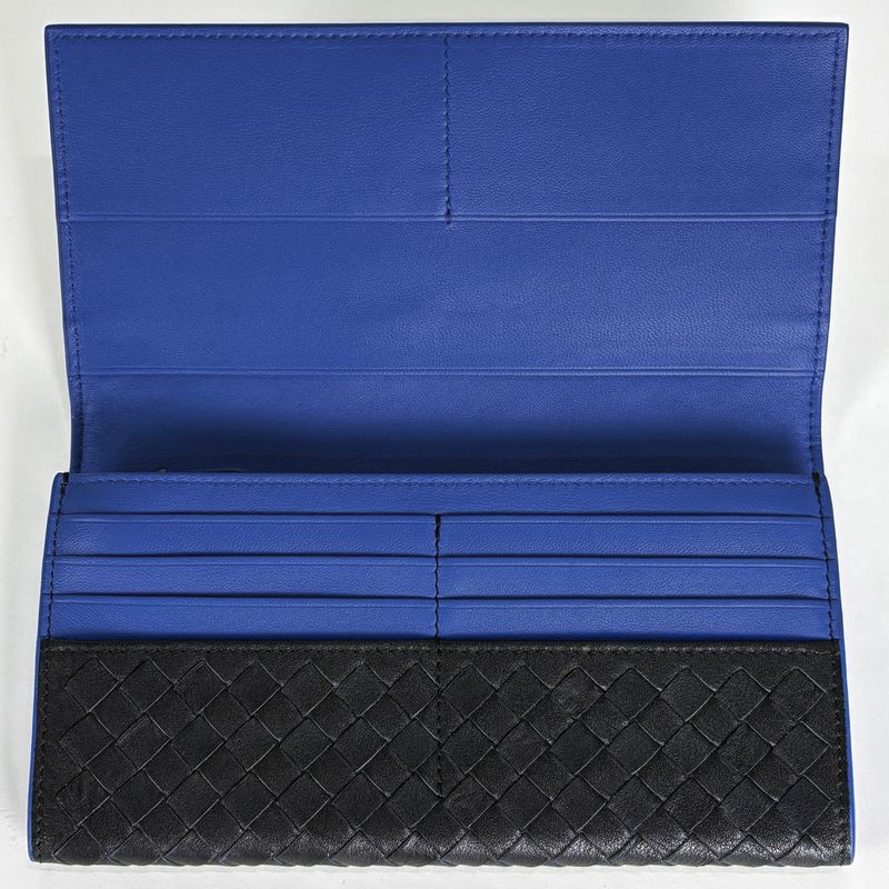 Bottega Veneta Intrecciato Bifold Wallet Billfold Coin Purse Nappa Long