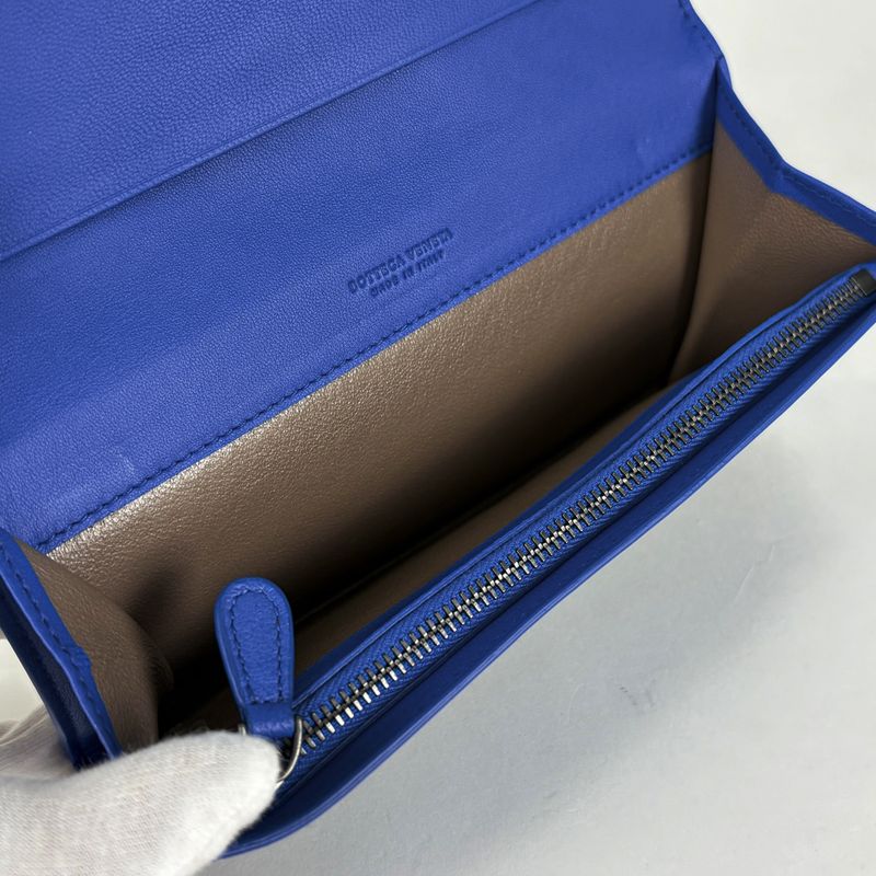 Bottega Veneta Intrecciato Bifold Wallet Billfold Coin Purse Nappa Long