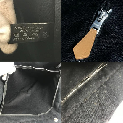 Hermes Shoulder Bag Fourre Tout GM Canvas Black
