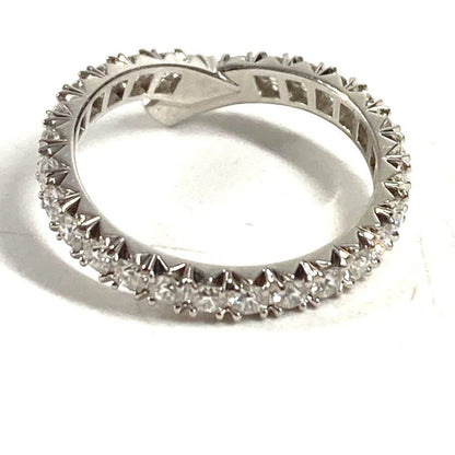 Harry Winston Ring Ribbon Band Diamond Silver