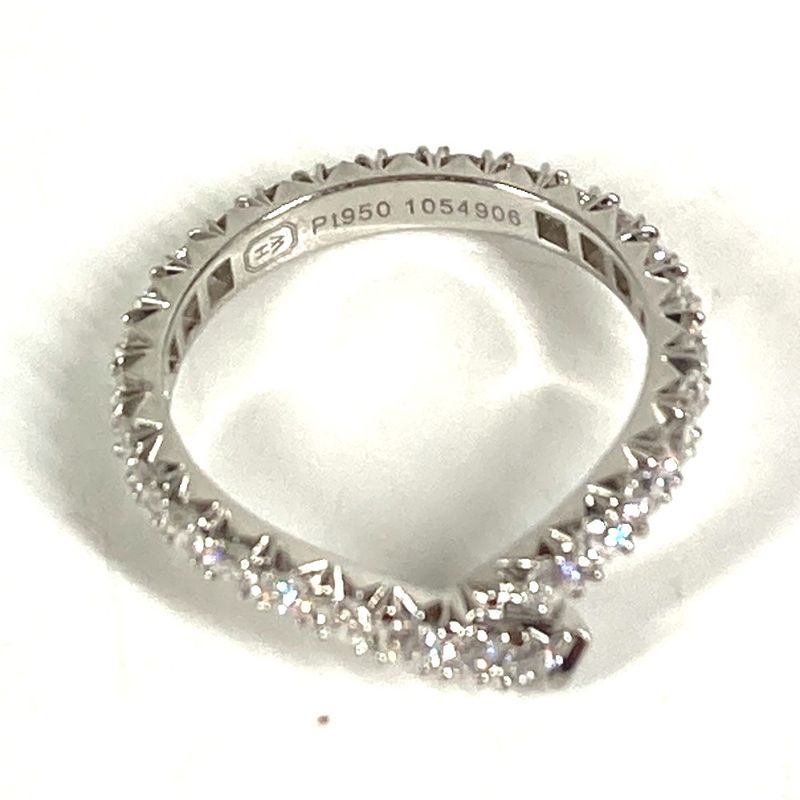 Harry Winston Ring Ribbon Band Diamond Silver
