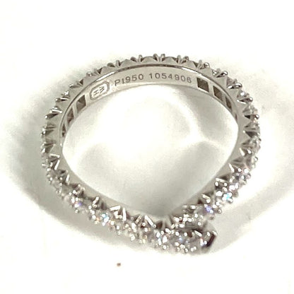 Harry Winston Ring Ribbon Band Diamond Silver
