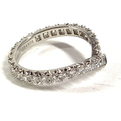 Harry Winston Ring Ribbon Band Diamond Silver