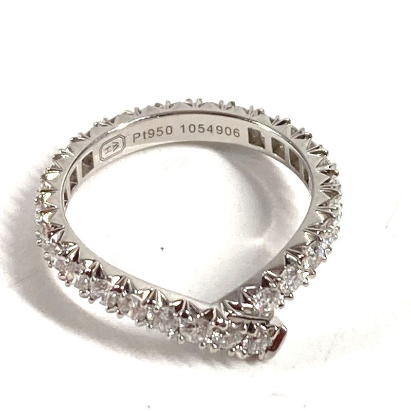 Harry Winston Ring Ribbon Band Diamond Silver