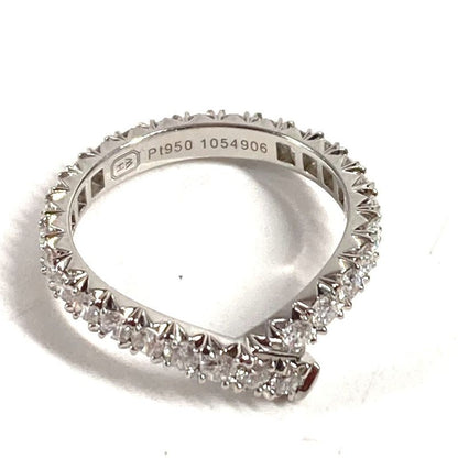 Harry Winston Ring Ribbon Band Diamond Silver