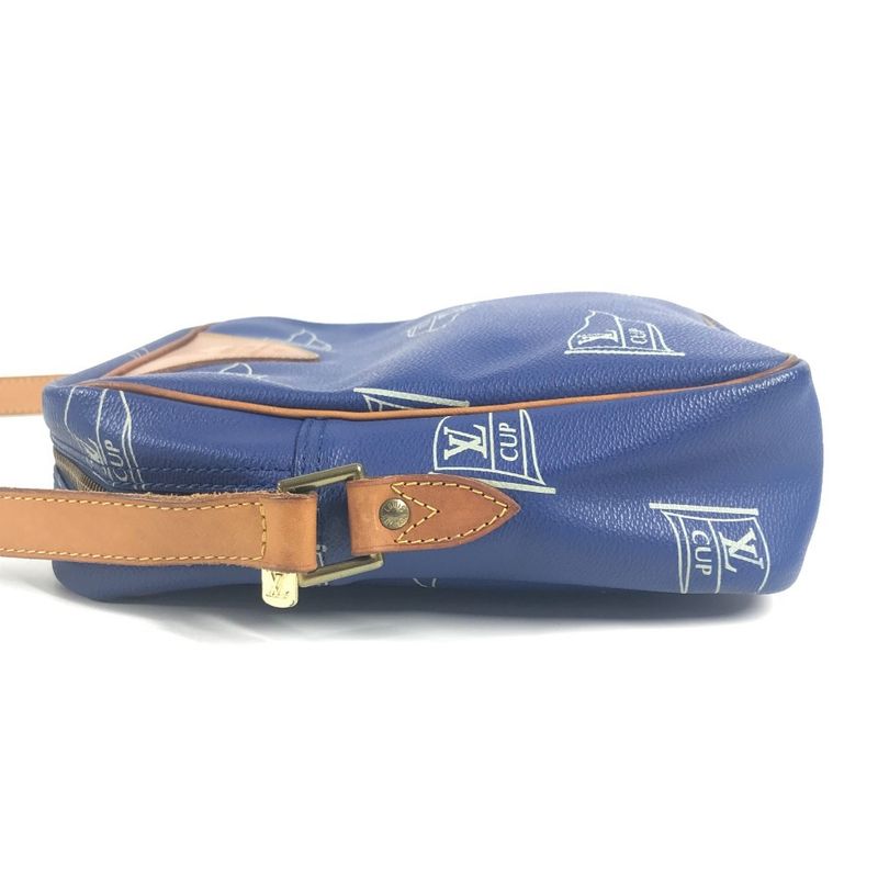 Louis Vuitton Shoulder Bag Sac San Diego Leather Blue