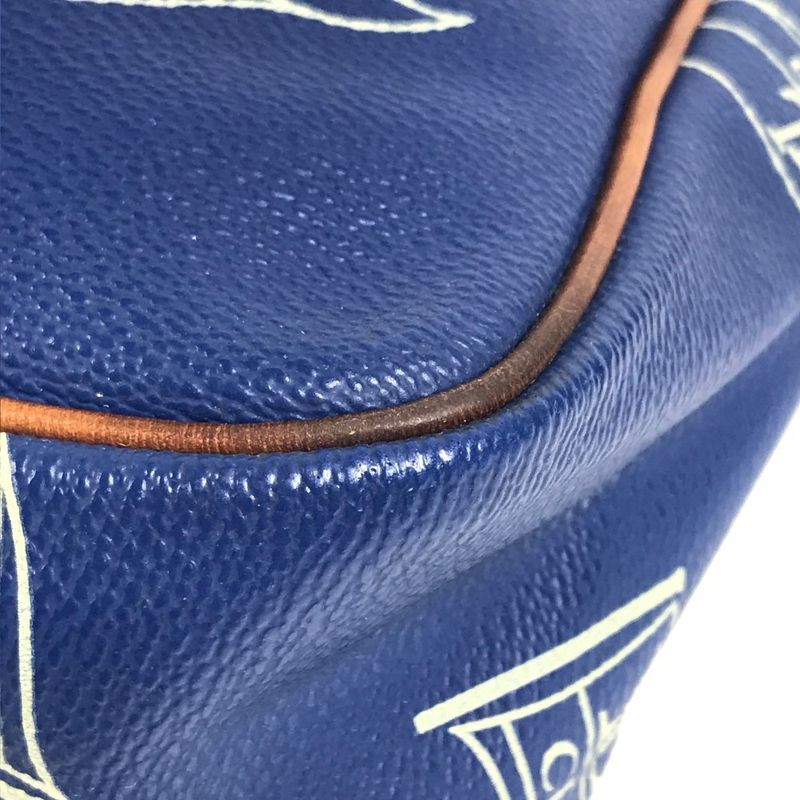 Louis Vuitton Shoulder Bag Sac San Diego Leather Blue