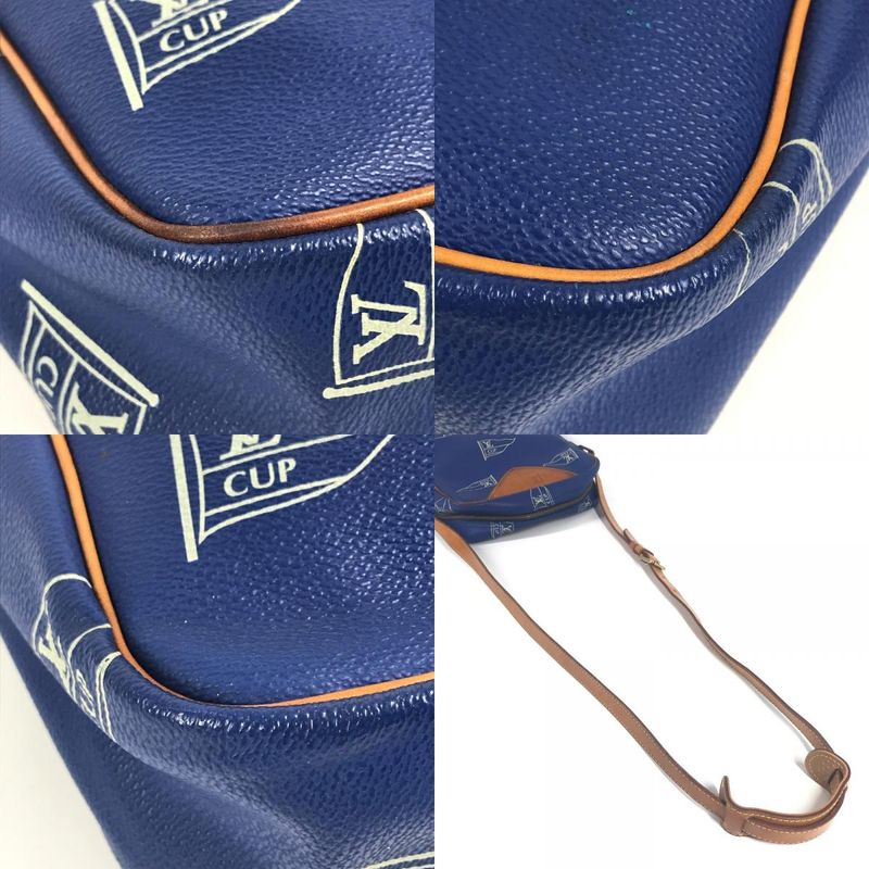 Louis Vuitton Shoulder Bag Sac San Diego Leather Blue