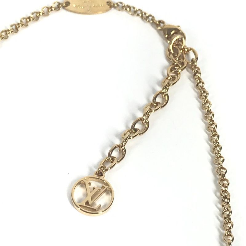 Louis Vuitton Necklace Collier LV Metal Gold