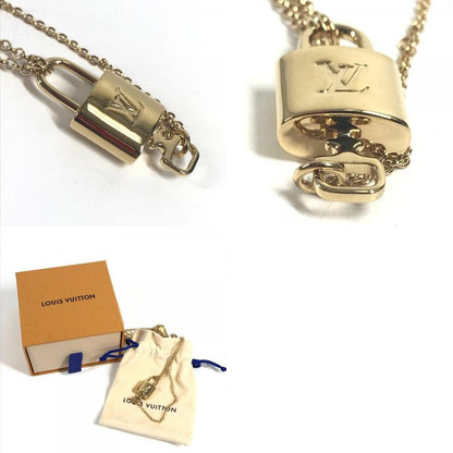 Louis Vuitton Necklace Collier LV Metal Gold