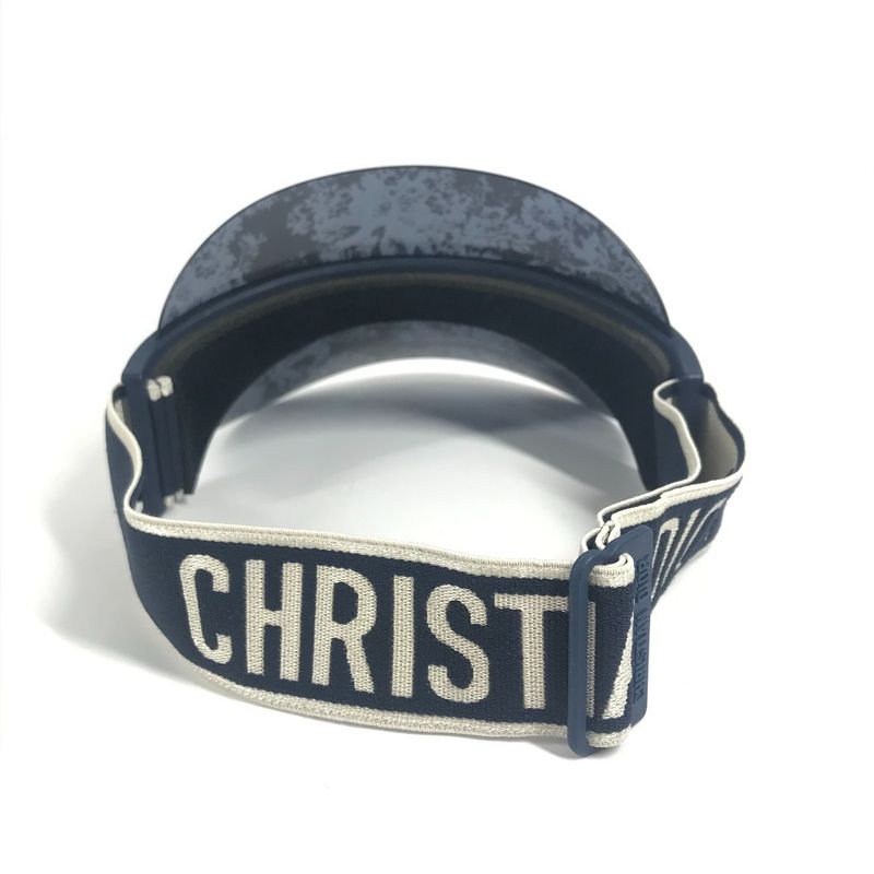 Dior Sun Visor Logo Toile de Jouy Plastic Navy