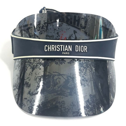 Dior Sun Visor Logo Toile de Jouy Plastic Navy