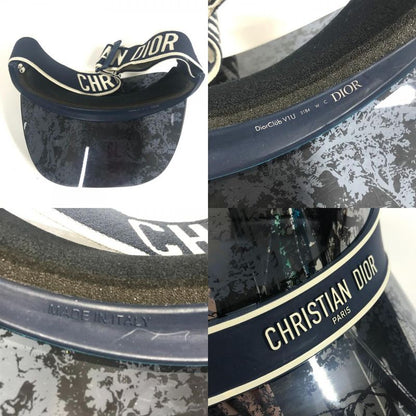 Dior Sun Visor Logo Toile de Jouy Plastic Navy
