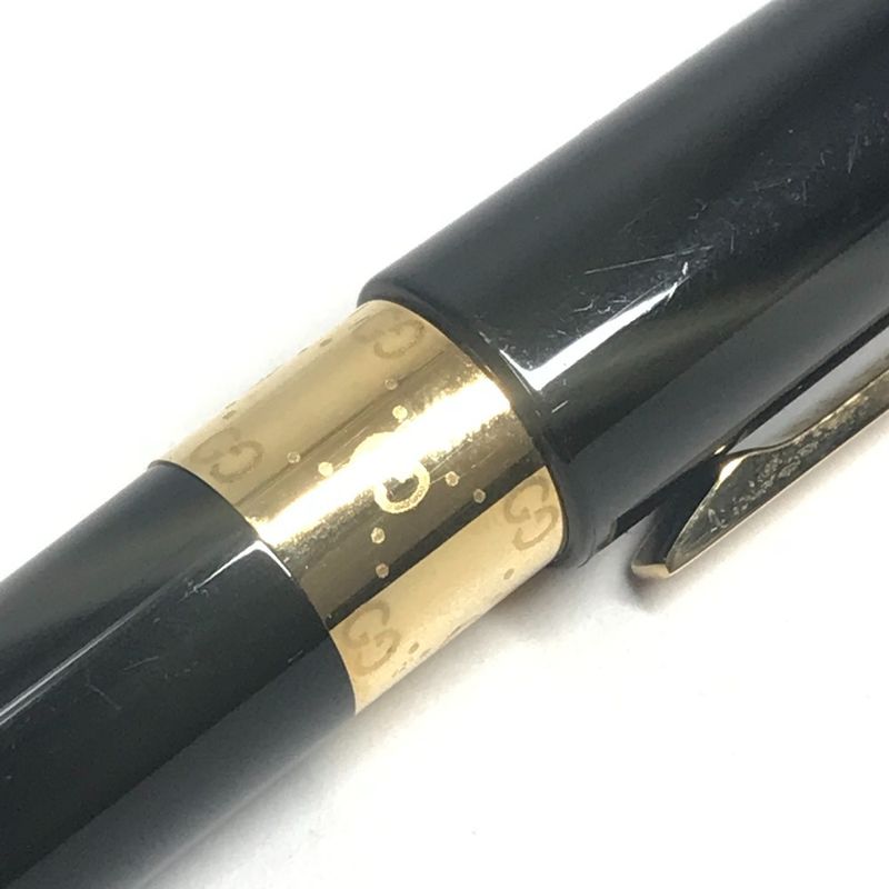 Gucci Ballpoint Pen GG Logo Metal Black