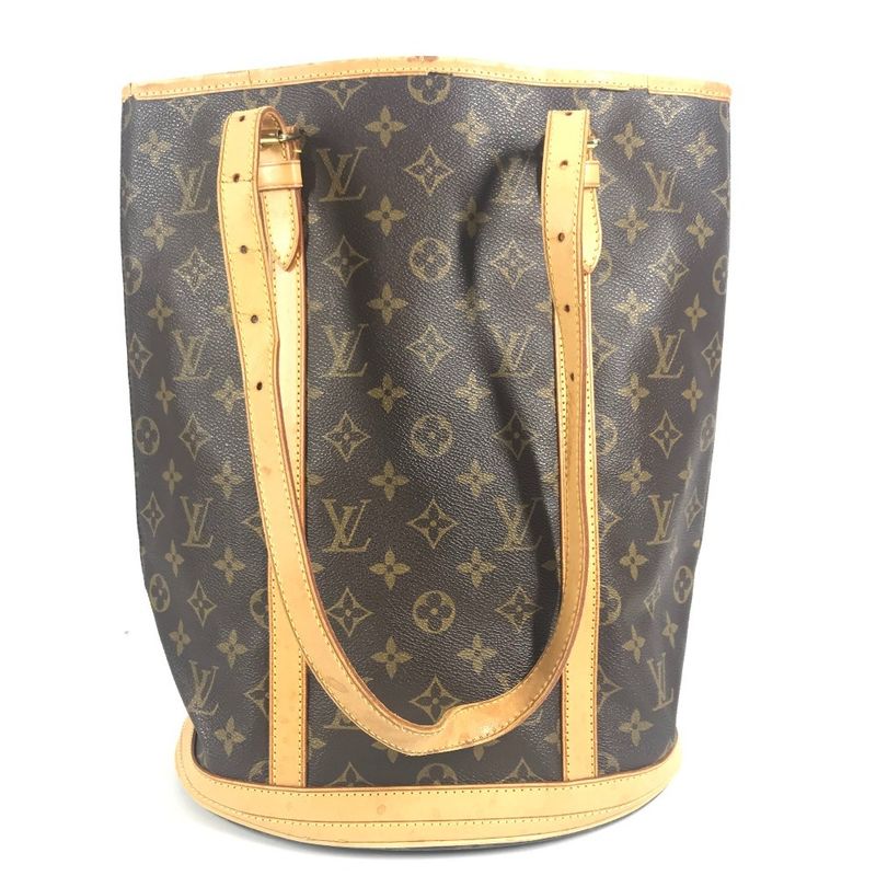 Louis Vuitton Shoulder Bag Bucket GM Monogram Canvas Brown