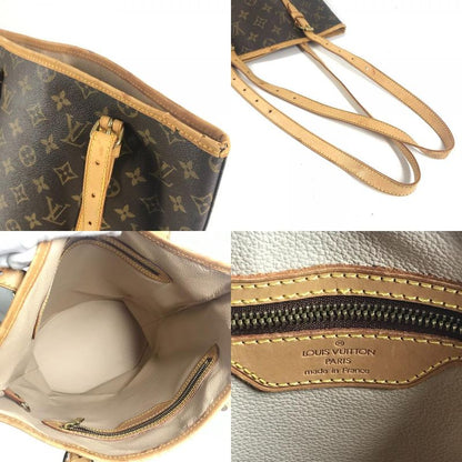 Louis Vuitton Shoulder Bag Bucket GM Monogram Canvas Brown