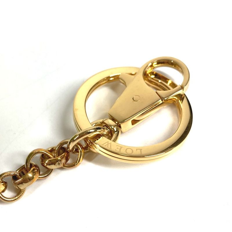 Loewe Key Holder Amazona Shape Anagram Logo Leather Green