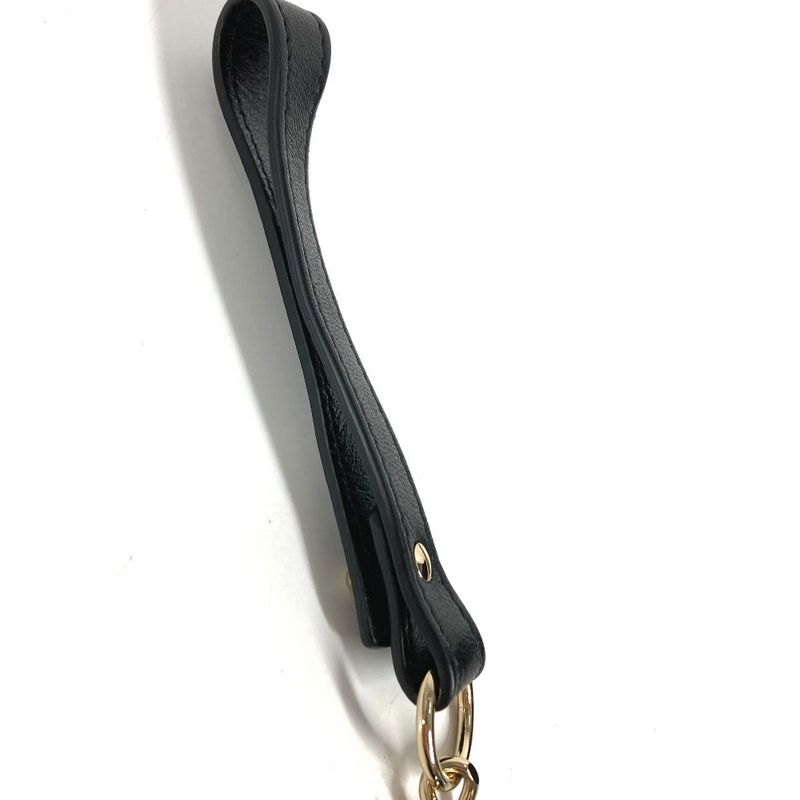 Chanel Key Holder Logo CC Logo Quilted Leather Black