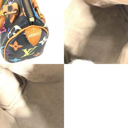 Louis Vuitton Handbag Mini Speedy Monogram Multicolor Canvas Noir Black