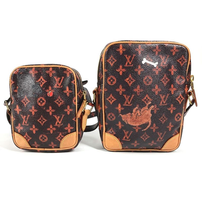 Louis Vuitton Shoulder Bag Catgram Panam Set Monogram Canvas Brown