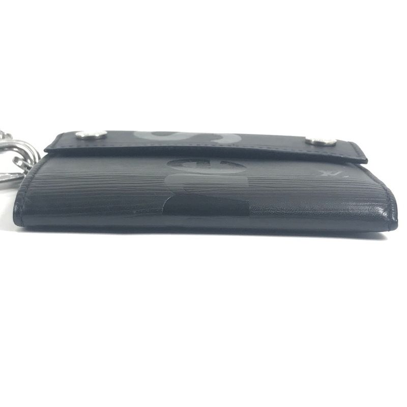 Louis Vuitton Trifold Wallet Chain Wallet Chcp Wallet Epi Leather Noir