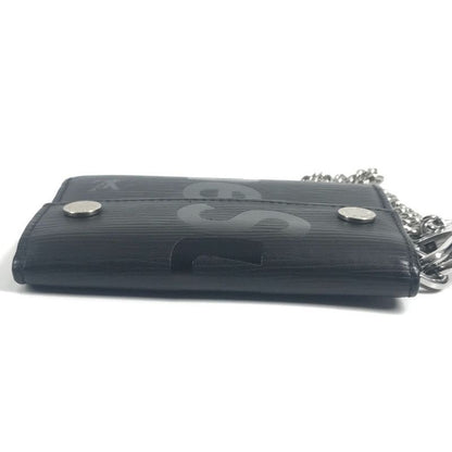 Louis Vuitton Trifold Wallet Chain Wallet Chcp Wallet Epi Leather Noir