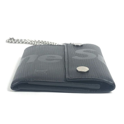 Louis Vuitton Trifold Wallet Chain Wallet Chcp Wallet Epi Leather Noir