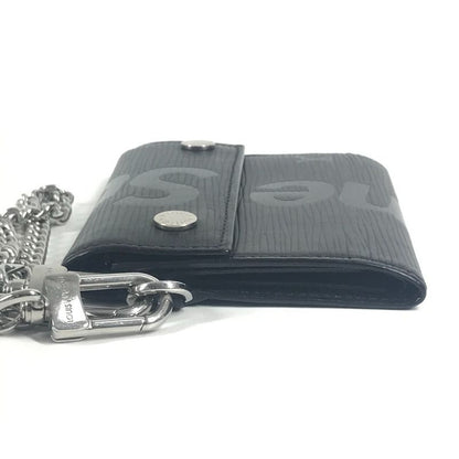 Louis Vuitton Trifold Wallet Chain Wallet Chcp Wallet Epi Leather Noir