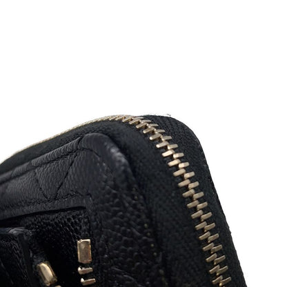 Chanel Bifold Wallet Quilted Small CC Logo Caviar Leather