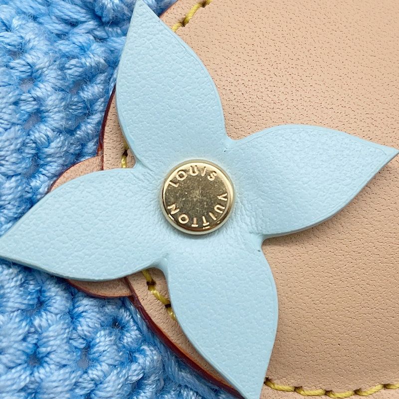 Louis Vuitton Bag Charm My Vivienne Crochet Blue-beige