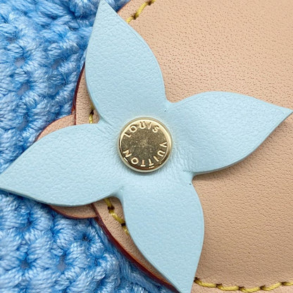 Louis Vuitton Bag Charm My Vivienne Crochet Blue-beige