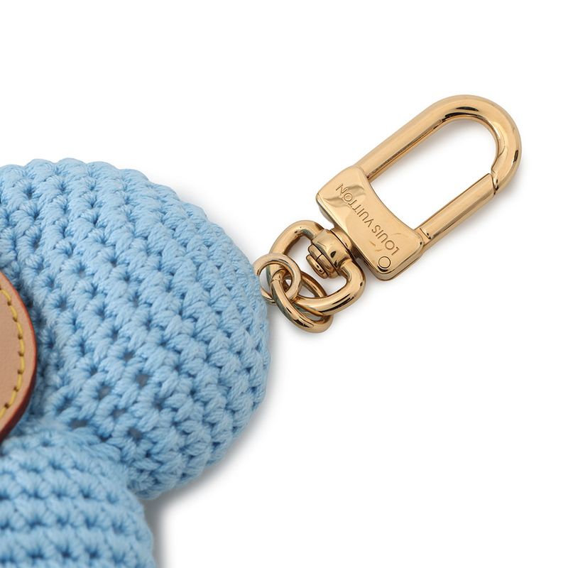 Louis Vuitton Bag Charm My Vivienne Crochet Blue-beige
