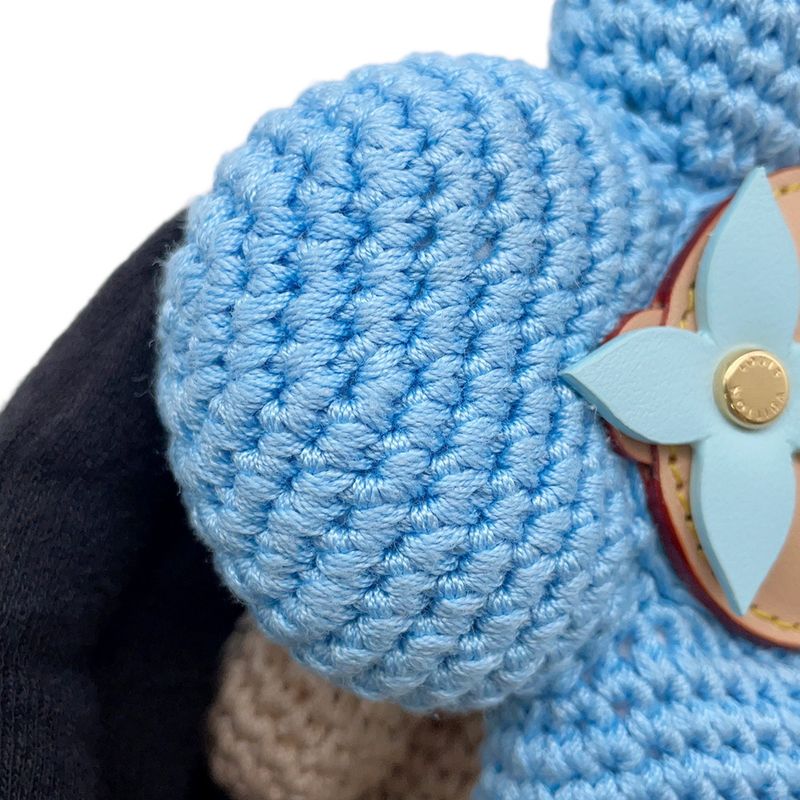 Louis Vuitton Bag Charm My Vivienne Crochet Blue-beige