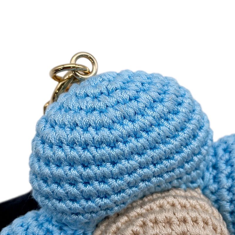 Louis Vuitton Bag Charm My Vivienne Crochet Blue-beige