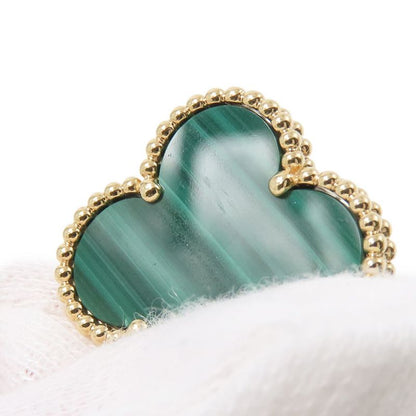 Van Cleef & Arpels Earrings Magic Alhambra 3 Motif Malachite Diamond Def