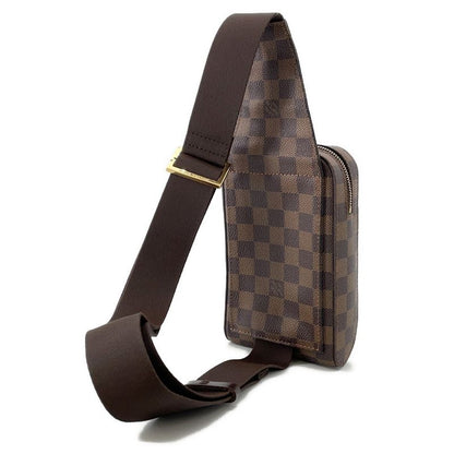 Louis Vuitton Belt Bag Damier Ebene Brown Red