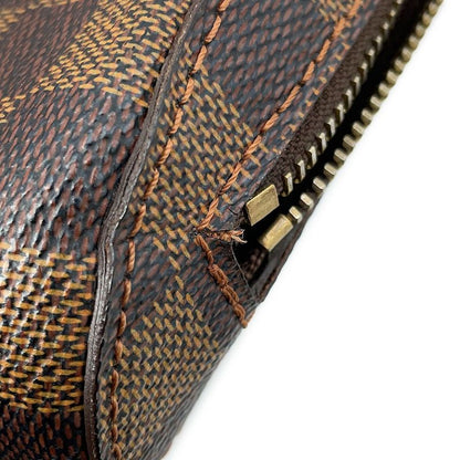 Louis Vuitton Belt Bag Damier Ebene Brown Red